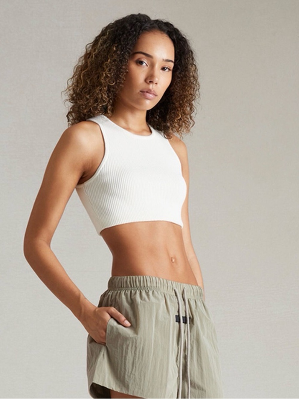 Fear of God ESSENTIALS Women's Cloud Dancer Sport Tank Top
